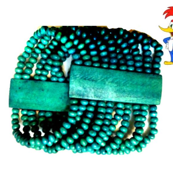 💓 GET 4 FOR THE PRICE OF ONE 🥰UNIQUE WOODEN MULTI LAYER STRETCHABLE BRACELETS - Picture 5 of 5